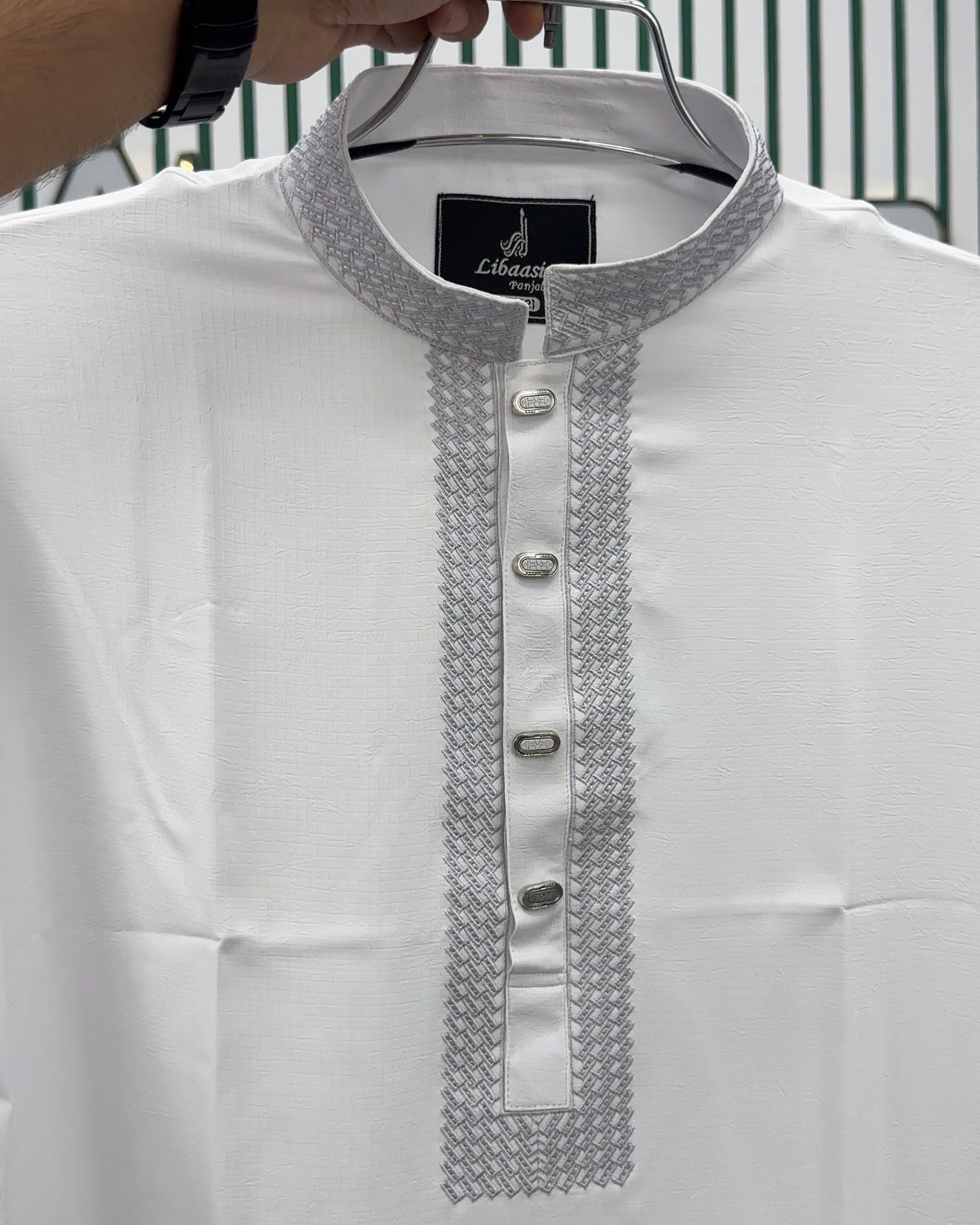 Bamboo Scratch White Panjabi - Image 3