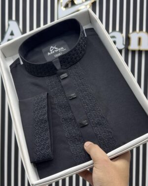 China Microstice Black Panjabi